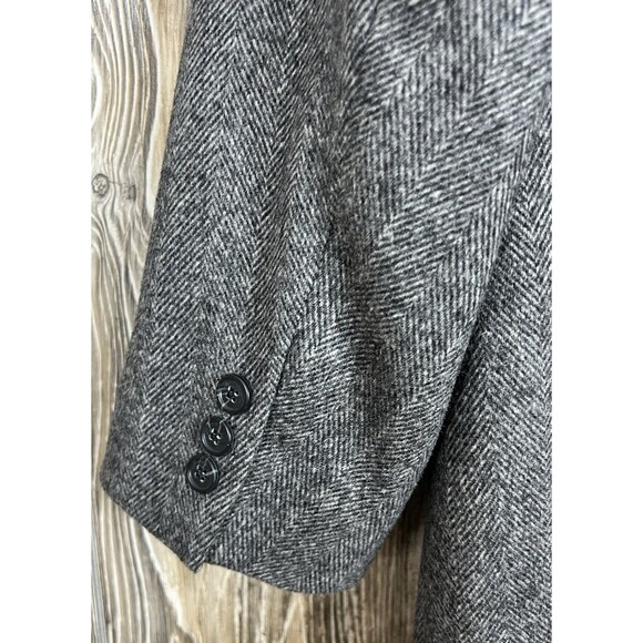 Bert Pulitzer Men's Grey Herringbone Camel Hair Wool Blend Blazer Jacket 48L - Picture 5 of 15
